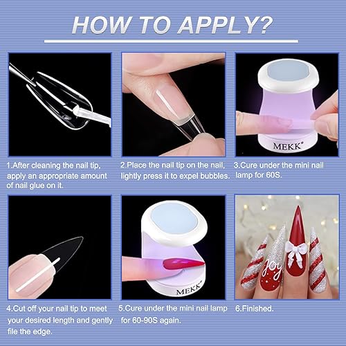 Miniatura 5 de MEKK Mini luz UV para uñas de gel, lámpara de uñas LED UV de un solo dedo de 16 W, lámpara portátil de curación profesional pequeña, diseño compacto