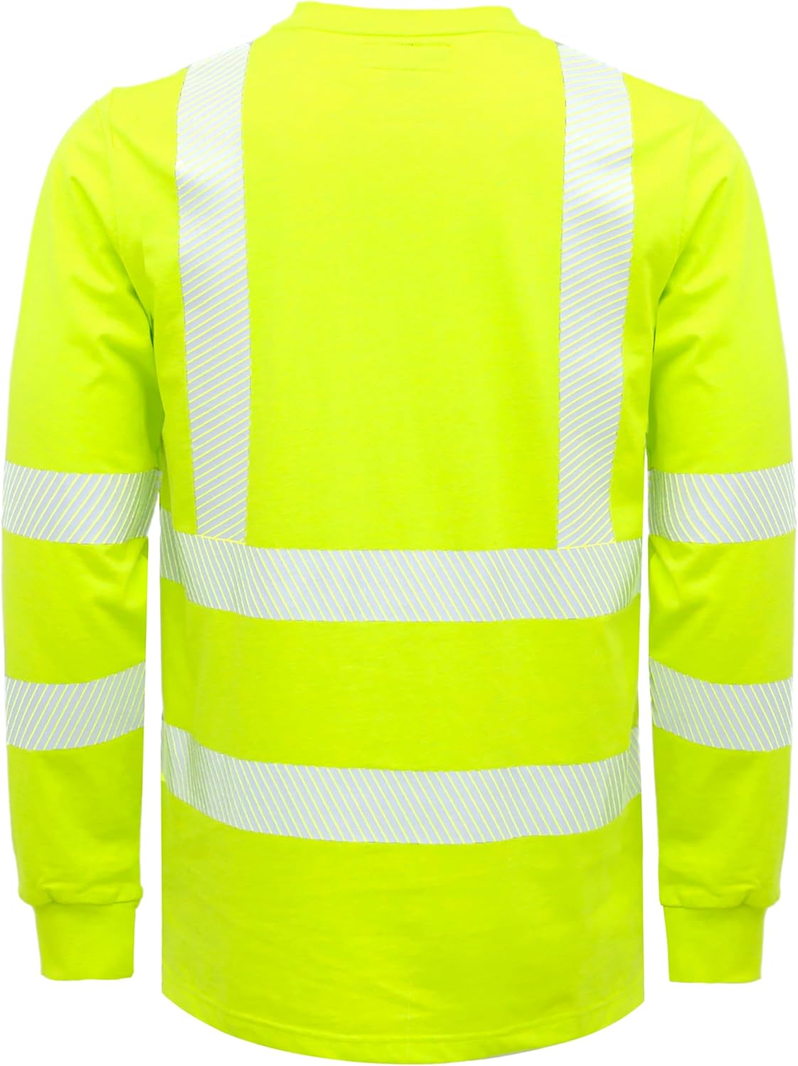 BOCOMAL FR Shirts Hi-Vis High Visibility Reflective Flame Resistant/Fire Retardant Shirt 7oz Men's Safety Shirts - Image 3
