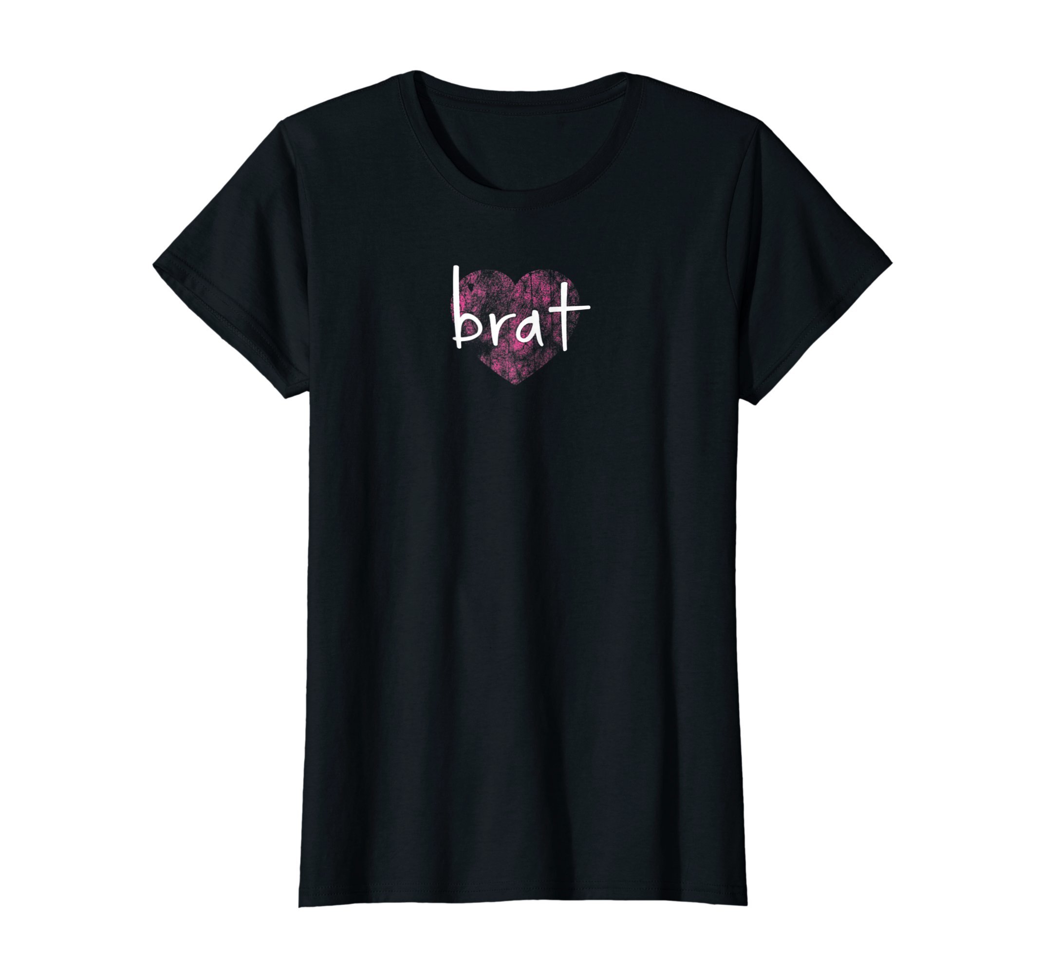"brat" faded heart vintage spoiled distressed t shirt