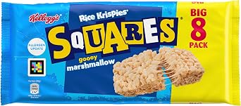 Kellogg's Rice Krispies Squares Marshmallow Snack Bars 8 x 28g