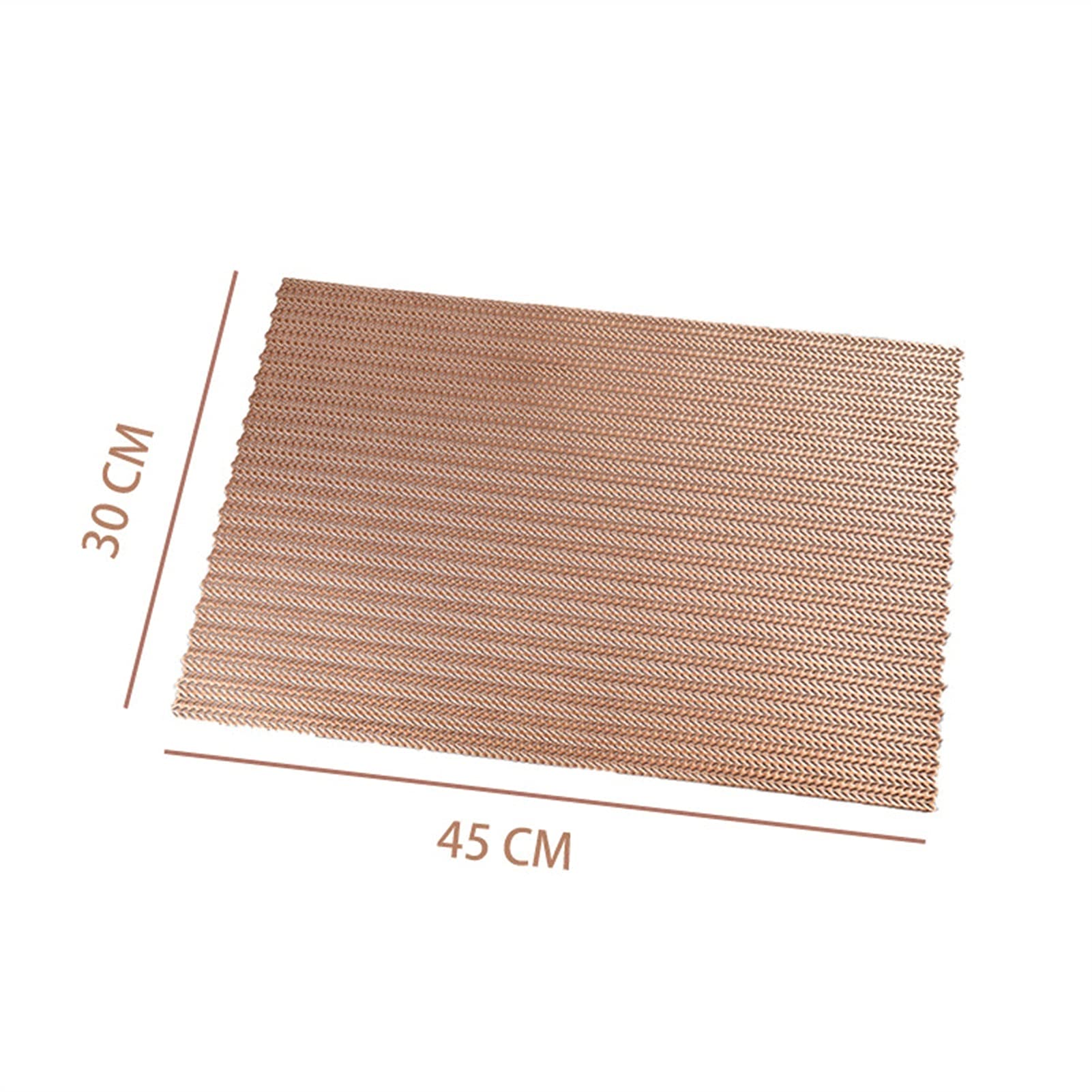 Napperons Lavables 4pcs Placements en PVC Isolation Thermique Creux rectangulaire rectangulaire Mat Protection de l'environnement Table à Manger Table de Table de Table Facile à Nettoyer