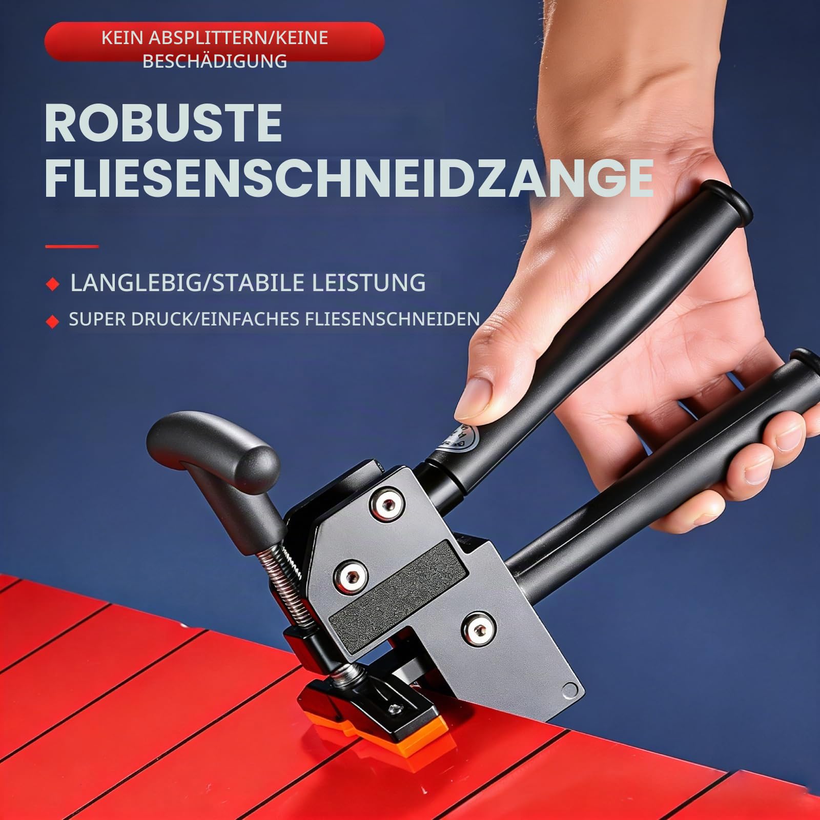Fliesenbrechzange Großformatige Fliesen, Einstellbare Fliesenzange Fliesenbrecher Manueller Fliesenschneider Glasschneider Zange, Fliesenspalter Fliesenschneidezange FüR 1-18mm Dick Fliesen, Glas
