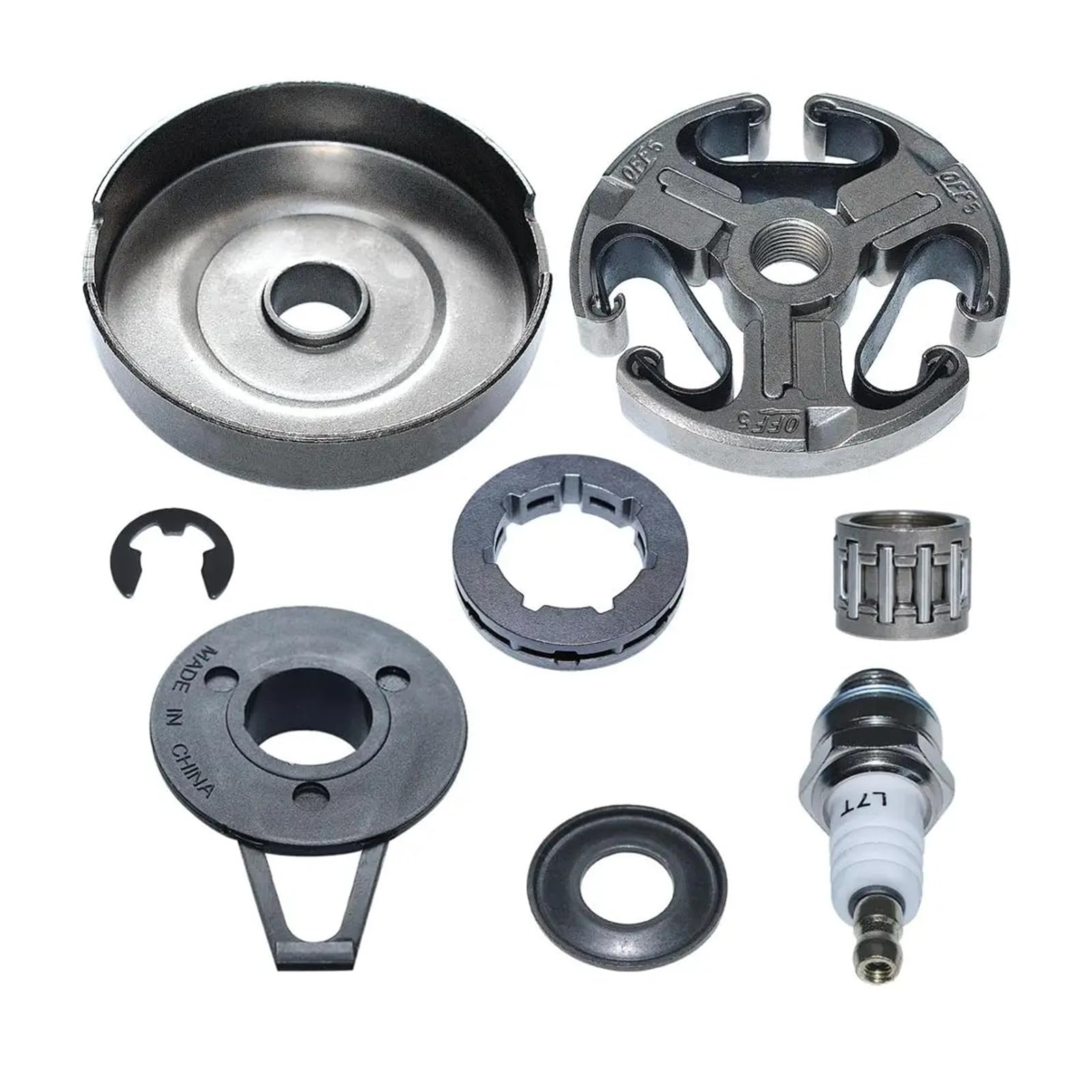 Besdupa-embrague tambor de pinón 325-7T Kit de llanta apto for H-u-s-q-v-a-r-n-=a 371 372 365 362 XP motosierra pieza de repuesto 503 93 24-71