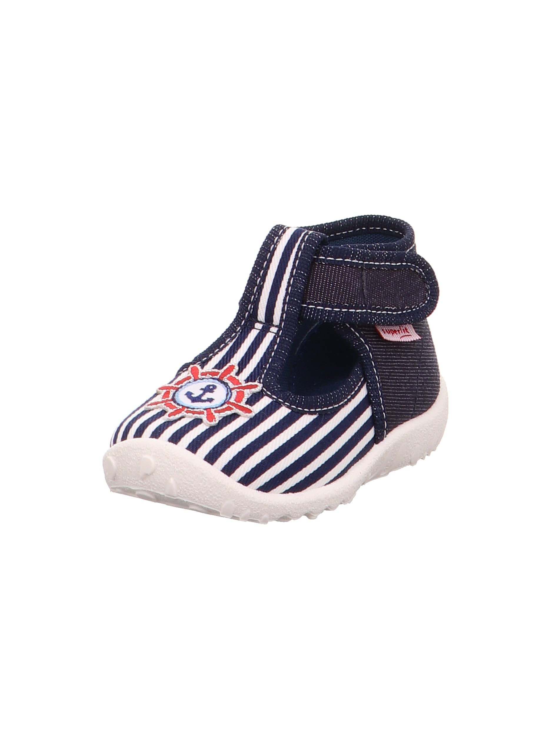 Superfit Baby Boy's Spotty Slipper, Blue (Blue 80), 2 UK Child