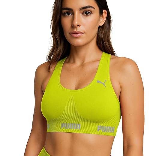 Top Puma Feminino Esportivo Poliamida Academia Nadador Sem Bojo Original