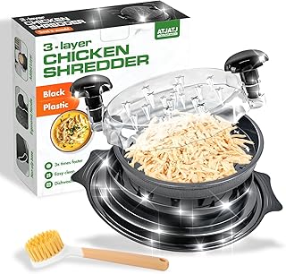 25 Quick and Easy Low Carb Dinner Recipes for Healthy Eating 90 Chicken Shredder Tool Twist, Black Large 3-Layer Design with Brush, Chic...