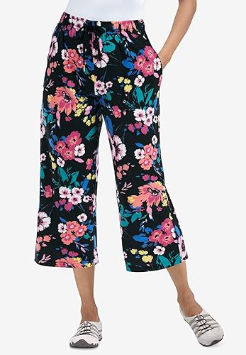 Miniatura 5 de Woman Within - Pantalones capri de punto deportivo para mujer, talla grande