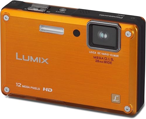 Miniatura 5 de Panasonic Lumix DMC-TS1 12 MP Cámara Digital Con Gran Angular de 4,6 x Mega Estabilizado de imagen óptico zoom y 2.7 inch LCD plateado,Naranja
