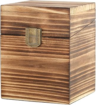 BalterFF Wooden Rustic Trading Deck Box Cards Sports Storage Organizer Boxes Holder Compatible with PM TCG Card Box