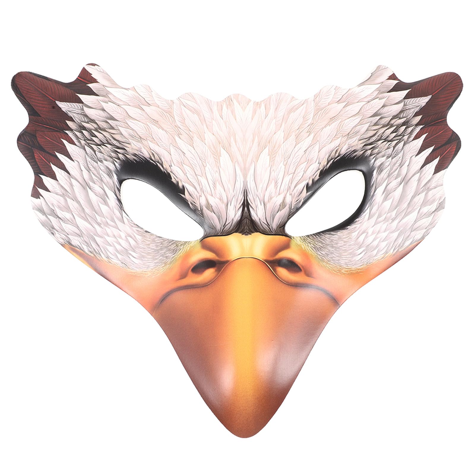 VICASKY Eagle Mask Masks For Adults Bald Eagles Cosplay White Head 3d Animal Half Face Masquerade Party Costume for Women And Men Creative Halloween Lifelike Simulation Prop Supply