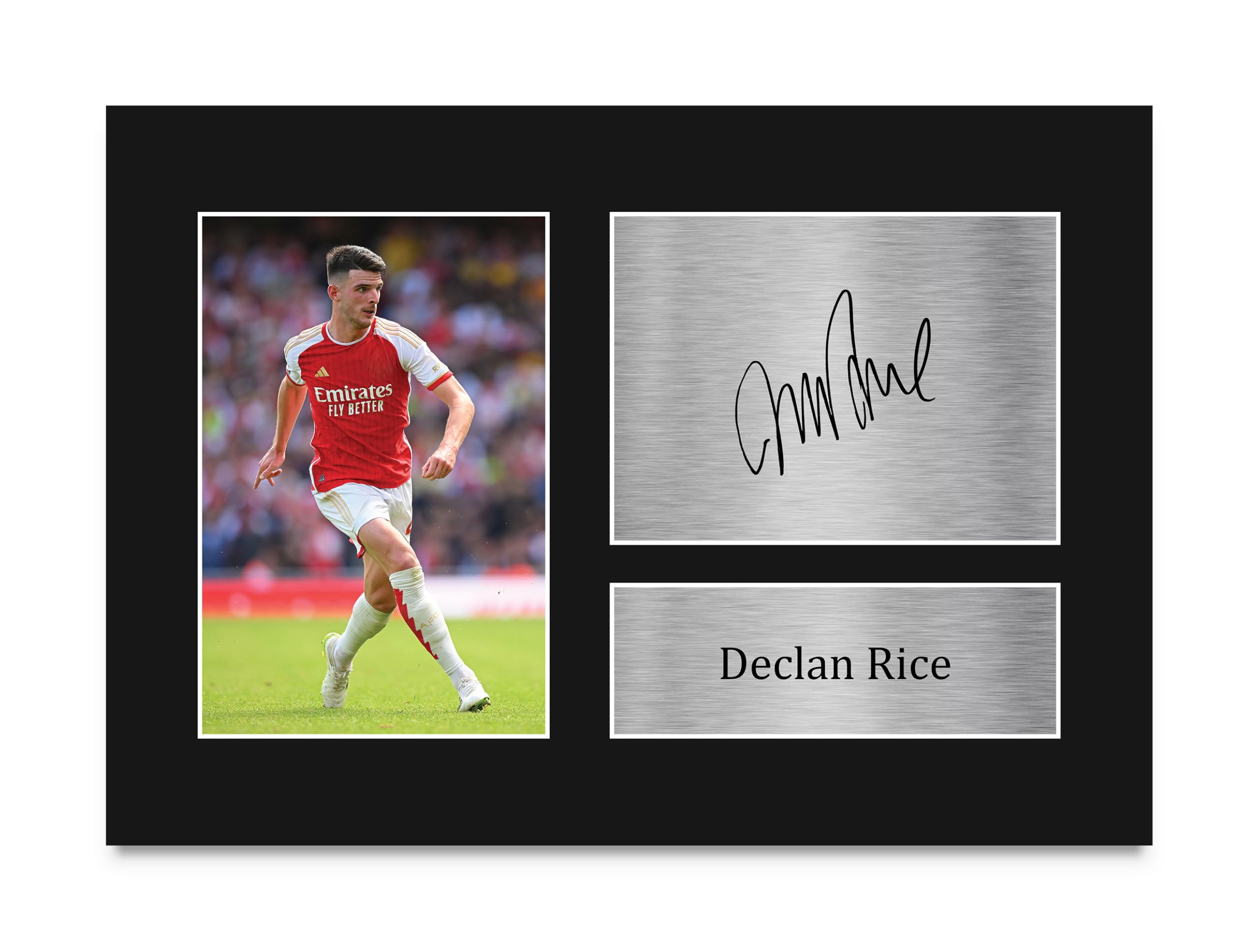HWC Trading A4 Declan Rice Gifts Printed Signed Autograph Picture for Football Fans and Supporters - A4