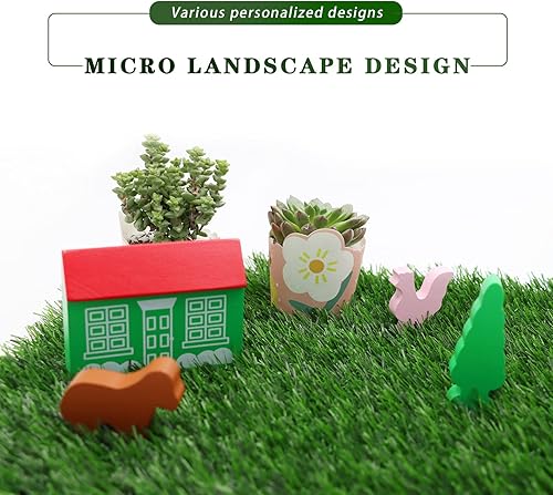 Miniatura 5 de CJNLON Camino de césped falso, 14 x 14 pulgadas para decoración de bodas, alfombras de mascotas, decoración de habitación interior y almohadillas de