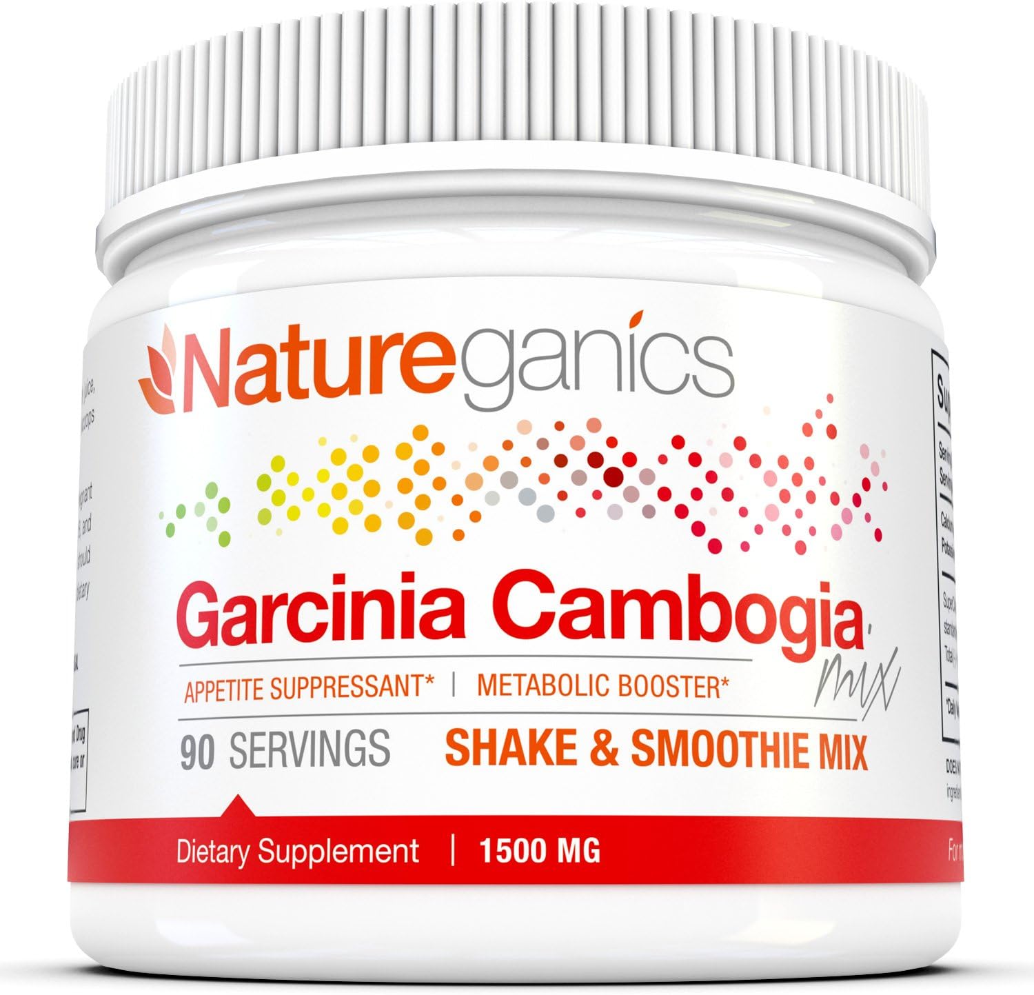 Natureganics Garcinia Cambogia- Appetite Suppressant, Metabolic Booster, Shake and Smoothie Mix