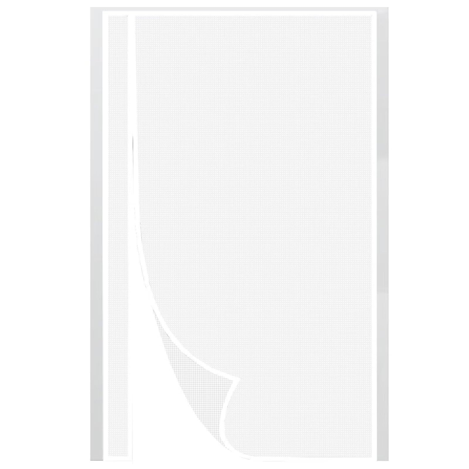 Moustiquaire magnétique rideau de porte blanc 180x225 pour porte patio
