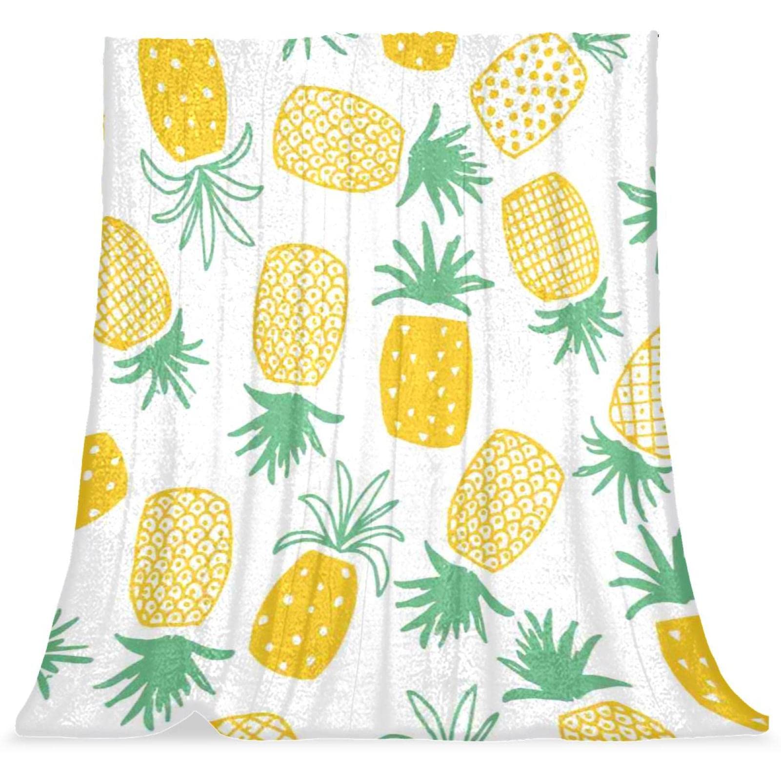 Couvre-lit enfant TBOUOBT ananas, cadeau idéal pour anniversaire