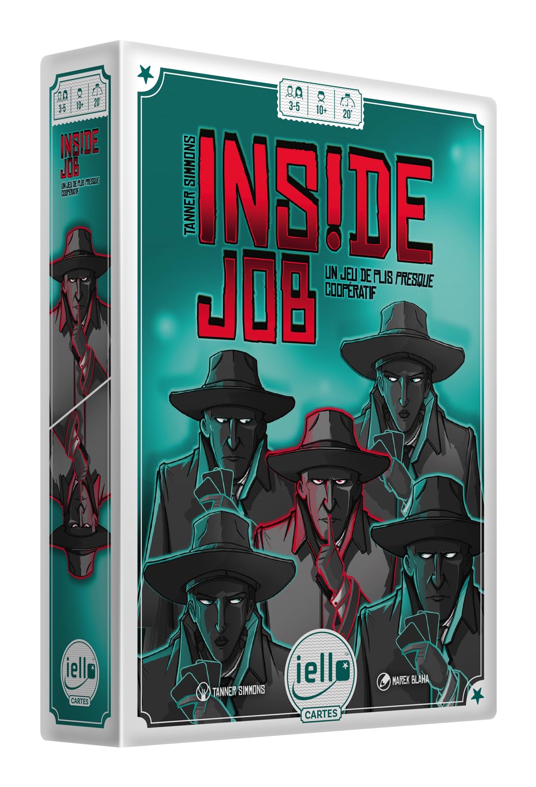 IELLO Inside Job – Nearly Cooperative Fold Game! ‍ A traitor hides around the table… Complete the Missions without getting trapped – Bluff, deduction and tension guaranteed!