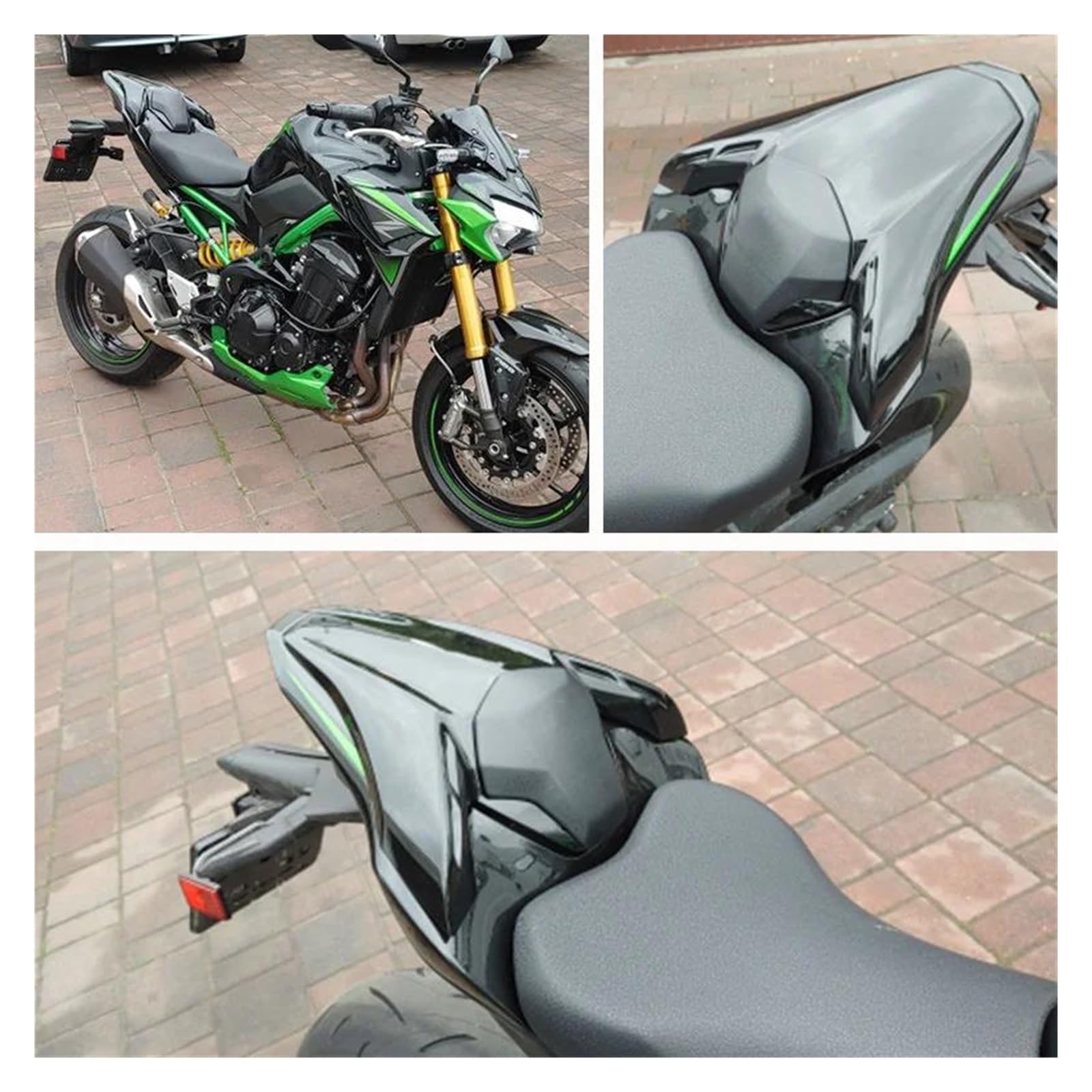 Motorrad Soziusabdeckung Für Kawasaki Z900 2017-2023 - Weiß