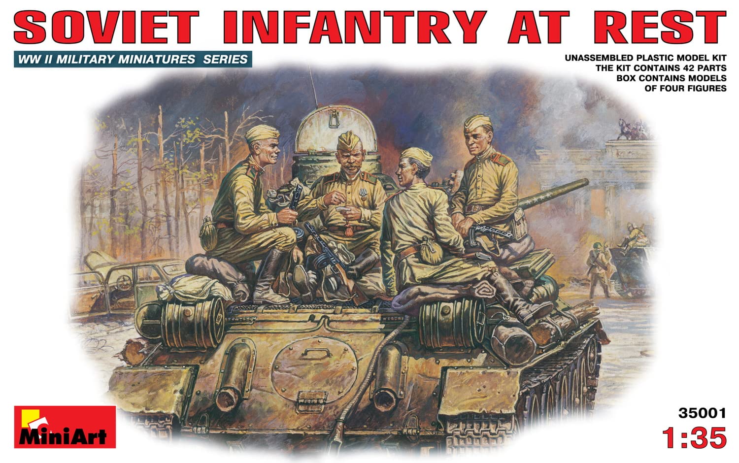 Miniart 1/35 Mini Art 35094 1:35 Figurines De Soldats De La Marine Soviétique (5) SE WW2 - Reproduction Fidèle, Modèle Réduit, Kit Plastique, Bricolage, Hobby, Collage, Kit Modèle, à Assembler, Non Peint Maquette 1/35 - 4