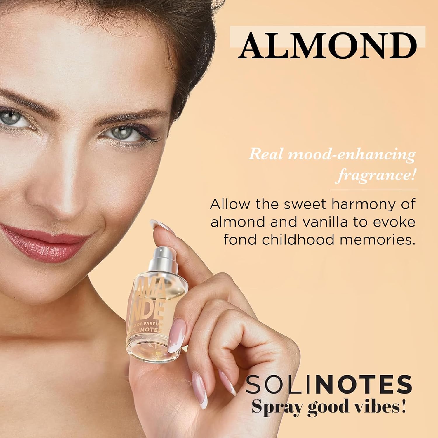 SOLINOTES Almond Perfume for Women - Eau De Parfum | Delicate Floral and Soothing Scent - Made in France - Vegan - 0.5 fl.oz - Image 4