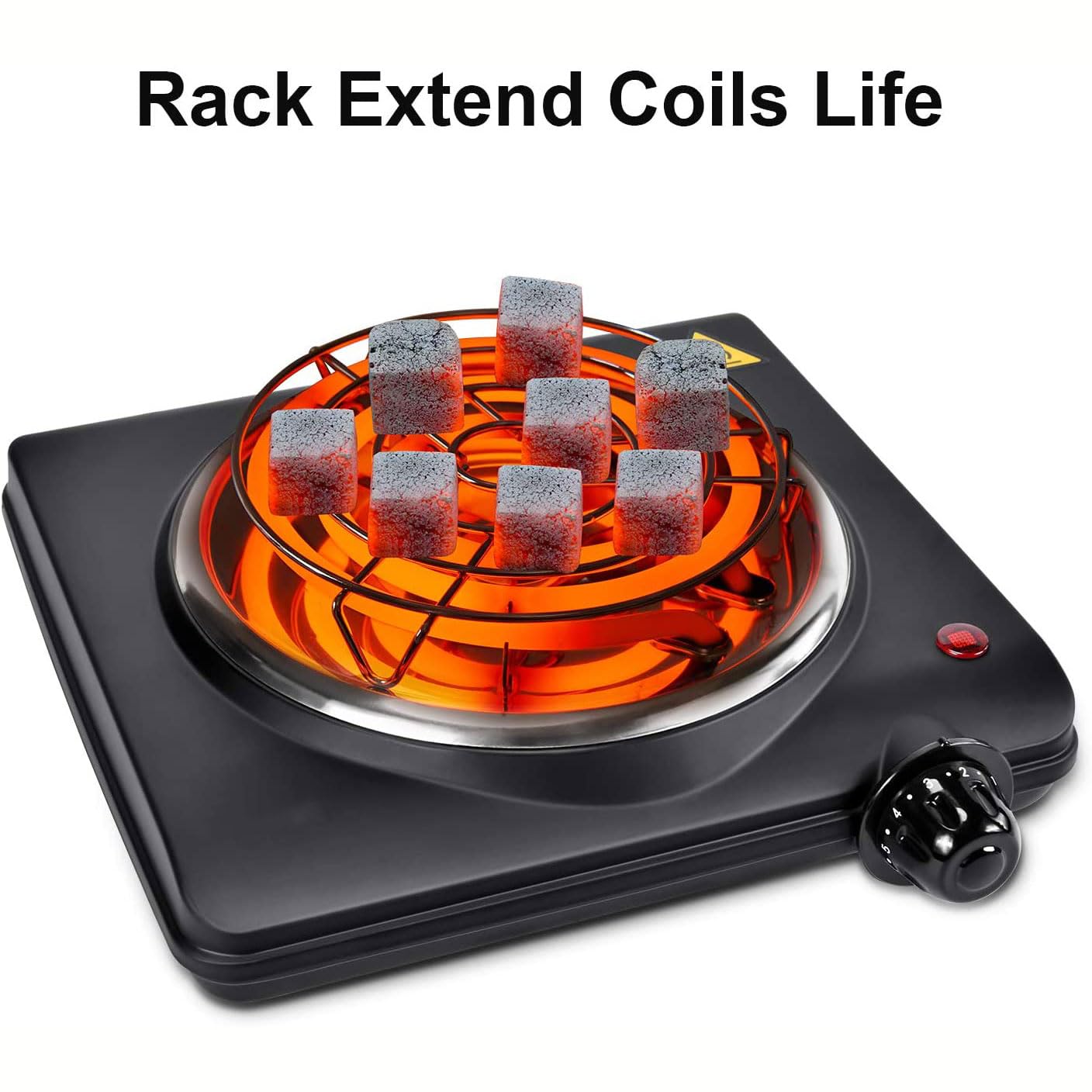 Amazon.com: Electric Charcoal Burner Stove Portable Hot Plate Grill Coal  Burners Heating Plate 700W Charcoals Starter Heater with Smart Heat Control  & Stainless Steel Fast Heating for Cooking Top Countertop : Health