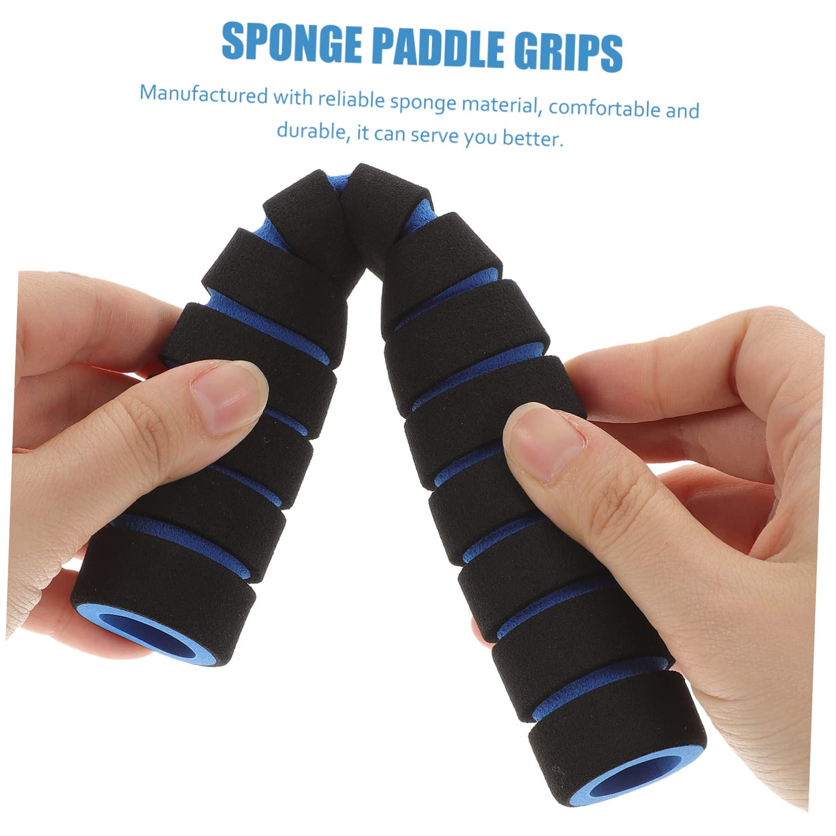 GALPADA Kayak Paddle Grips 2 Sets of Non-Skid Sponge Covers for Paddle Handle Comfort Fit Anti-blisters