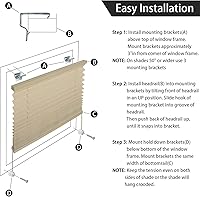 Vista 7 de Persianas plisadas para ventana de autocaravana, 14 pulgadas de ancho x 24 pulgadas de largo