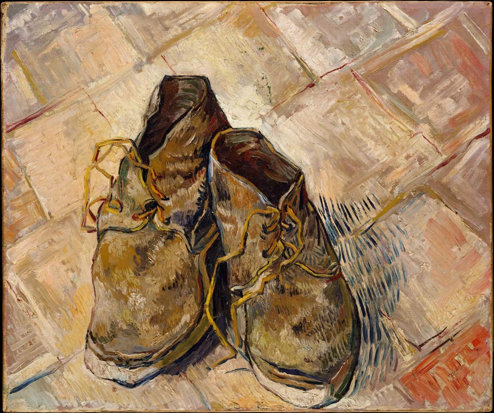 Vincent van Gogh - Shoes (1888), vintage art, 12x8" (A4) Reproduction Poster Print