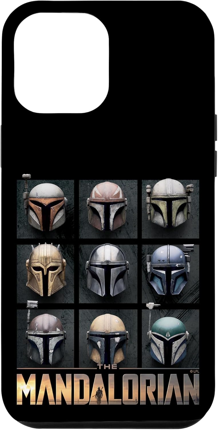 iPhone 14 Pro Max Star Wars: The Mandalorian Helmet Grid Case