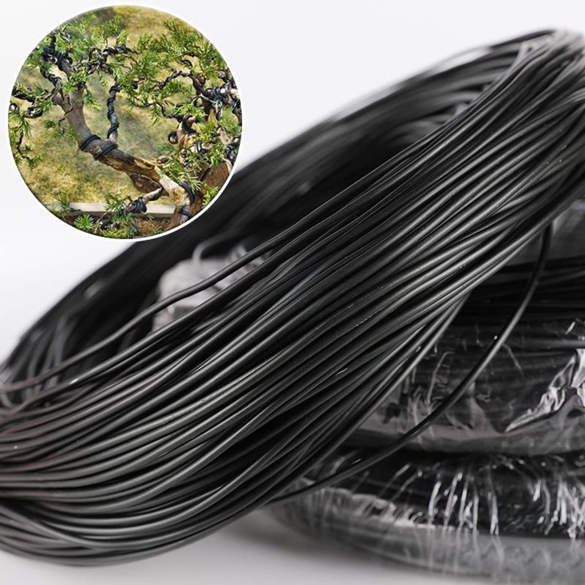 LKXHarleya Anodized Aluminum Bonsai Training Wire Garden Twist Tie for Holding Bonsai Branches, Plant Support, Climbing Roses, 2mm x 5m
