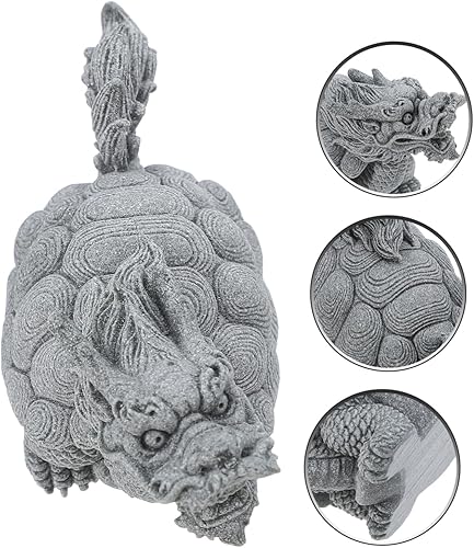 Miniatura 8 de Home Decor Tortoise Figurine Decorative Tortoise Statue for Fish Tank Grey Asian Prosperity Ornament