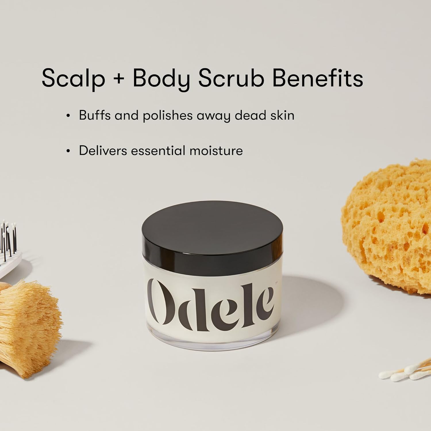 Odele Scalp + Body Scrub, Exfoliating Sugar Scrub with Caffeine to Remove Buildup, Hydrate & Smooth Skin and Scalp, For All Hair & Skin Types, 8 oz - Image 5