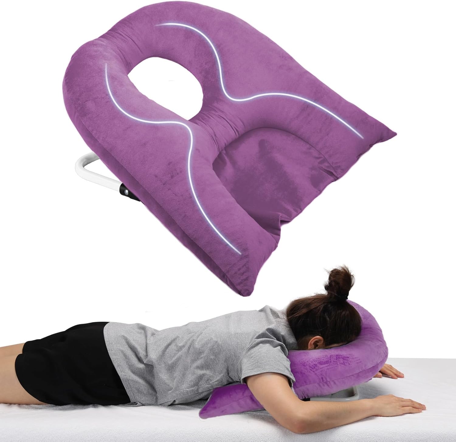 Beatvive Face Down Pillow for Sleeping, Prone Pillow for