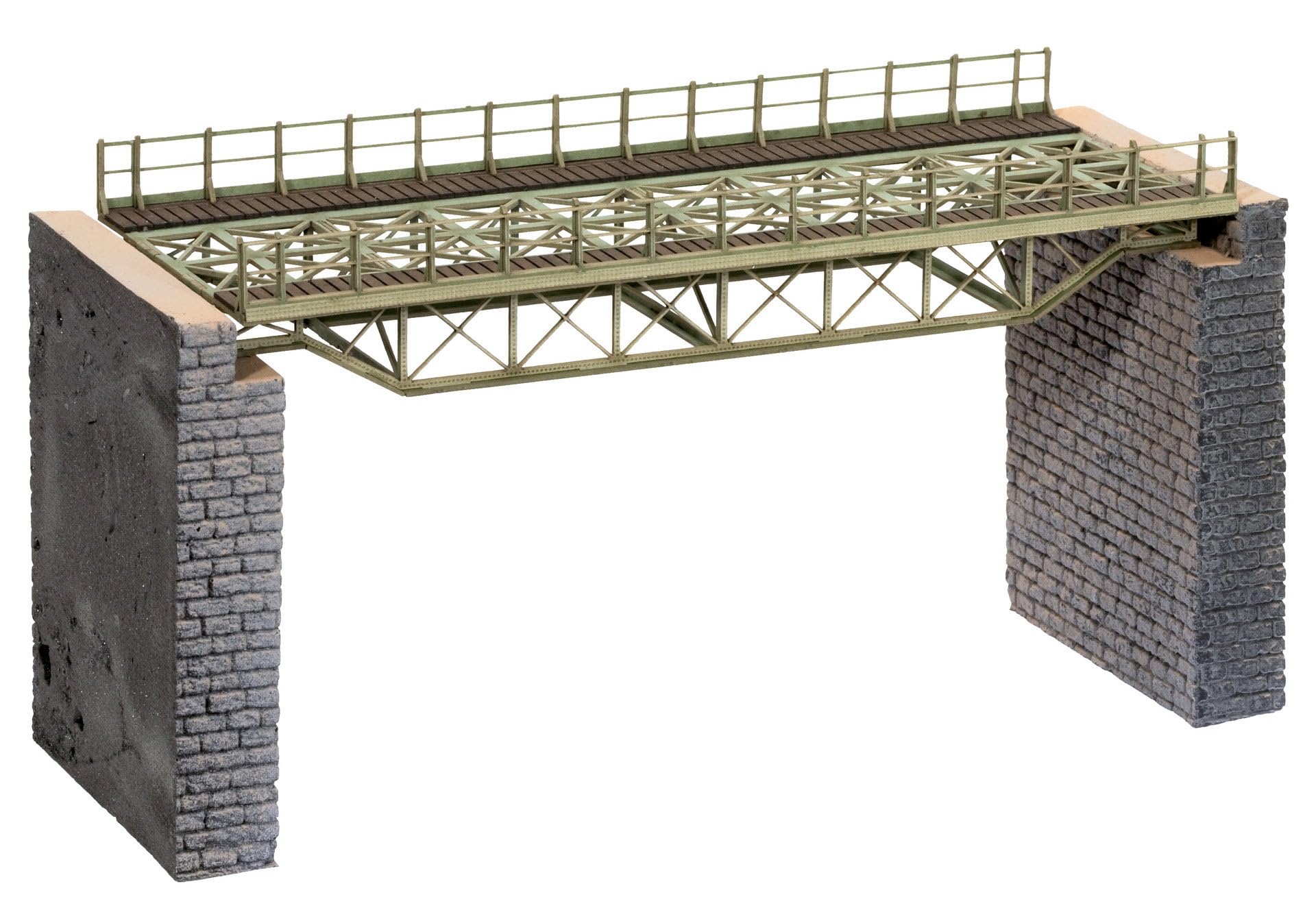 Noch - 67024 - Modélisme Ferroviaire - Tablier Du Pont Droit Avec Piles 180 Mm - Laser-Cut Kit