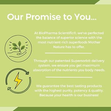 Biopharma Scientific NanoGreens + Probiotic Greens Powder (Strawberry) | Gut Health Support with Probiotics | 10 Servings Fruits & Vegetables | 55 Ingredients | Spirulina & Bacillus Subtilis