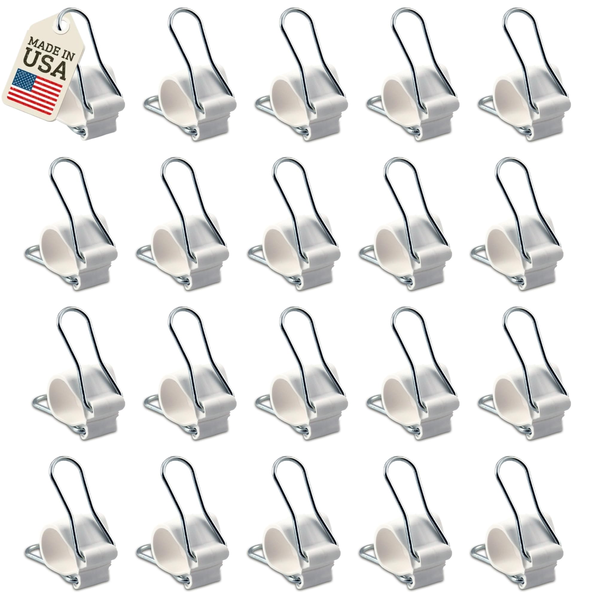 Reusable Plant Clips Made in USA – Orchid Clips, Plant Support Clips & Cord Clips – Heavy-Duty, Weather-Resistant & Durable – Secure Stems, Vines,