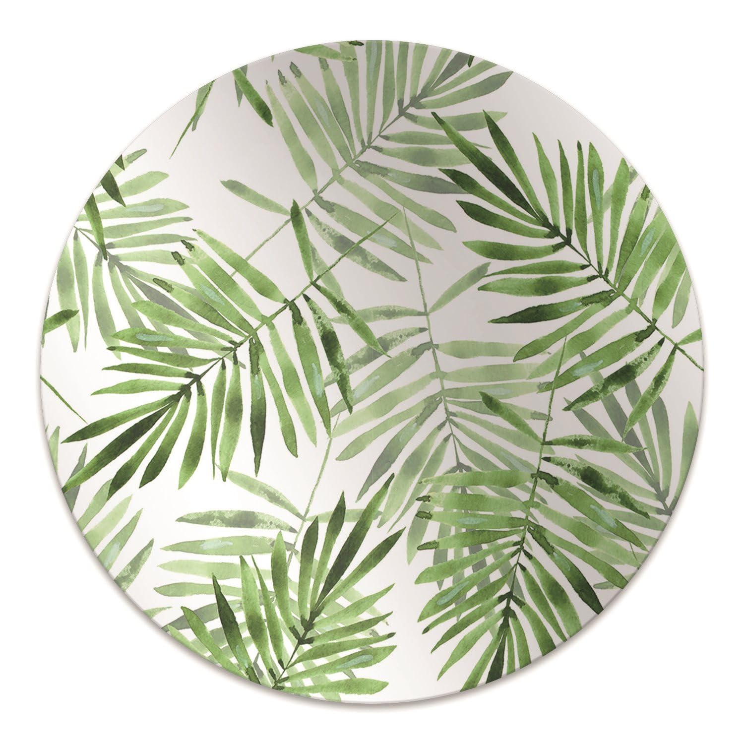 Tapis de chaise en PVC ø100 cm haute résistance aux dommages motif feuilles