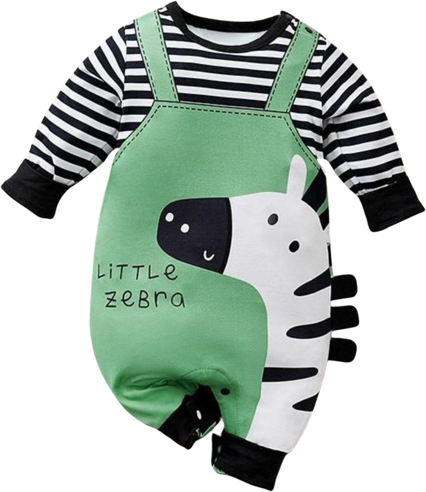 Baby Boys and Girls Clothes with Animal Print One-pieces Outfit Jumpsuit Long Sleeve Rompers for 0-18 Months Infants Toddlers