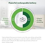 Moniteur vidéo de bébé LeapFrog LF815HD - 1080p WiFi avec accès à distance, affichage haute définition de 5” 720p, lumière nocturne, vision nocturne en couleur, (blanc), modèle de caméra fixe