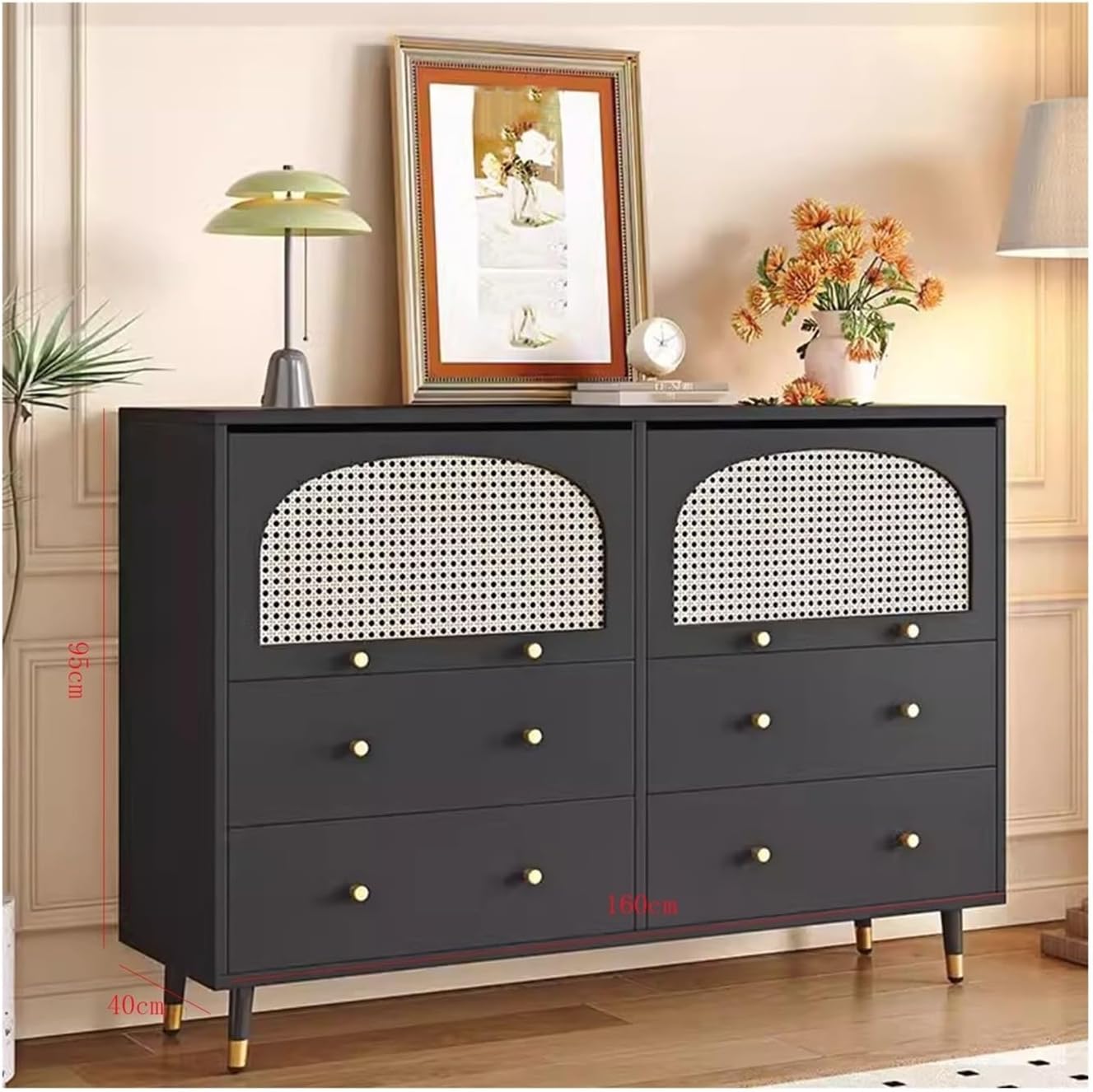 Sideboard Cabinet Kitchen Island Cabinet Meal Side Modern and Minimalist Household Bowl Living Room Wall Tea Storage Console Coffee Table