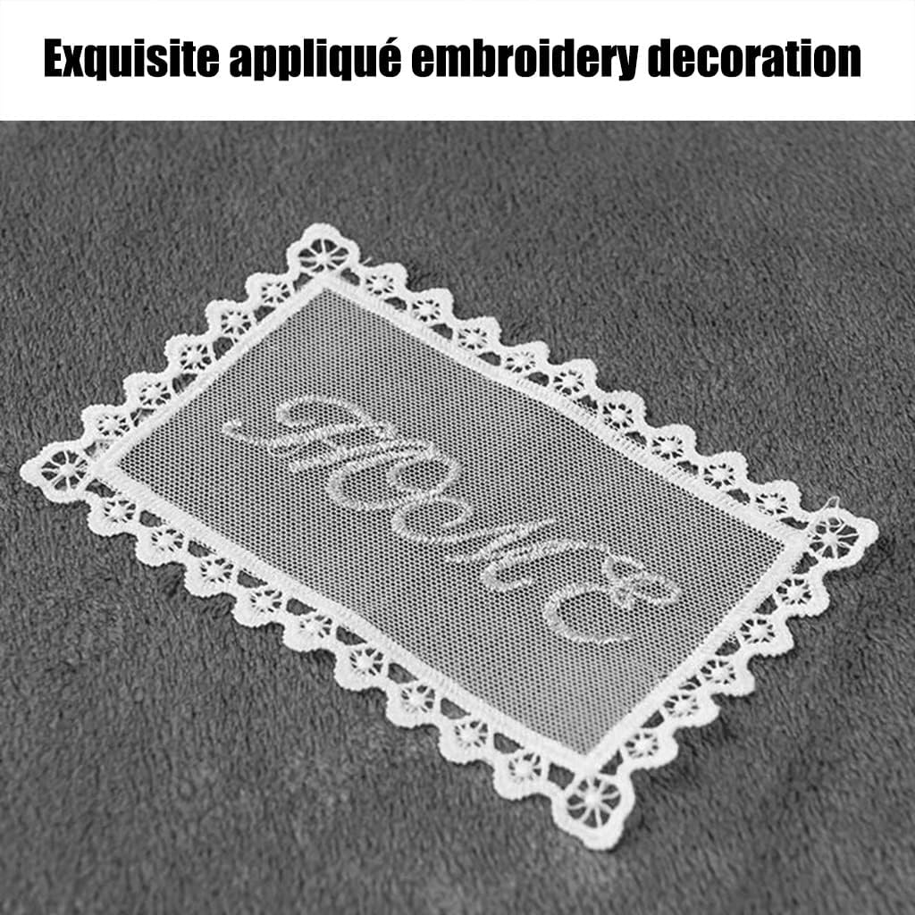 Bedspread Classic Atmosphere Pure Color Patch Embroidery Coverlet, Bedroom Single Double Bed Soft and Warm Quilt, Birthday Present (Color : I, Size : 200 * 230cm)