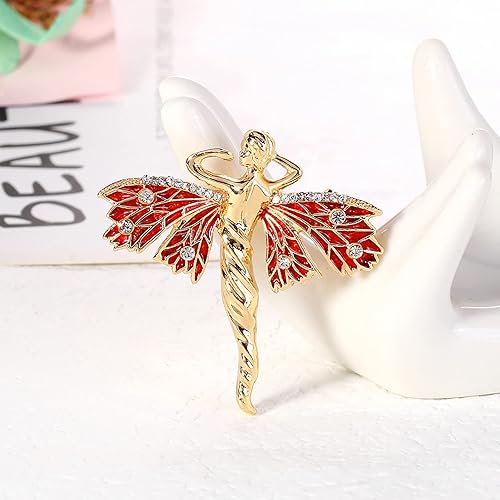 Miniatura 8 de Broches y alfileres de Navidad para mujer, diseño de mariposas esmaltadas vintage, broche creativo, broche dorado, ropa artística, accesorios de