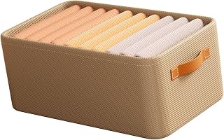 Clothing Storage Box Large Capacity Foldable (Extra Large Khaki
