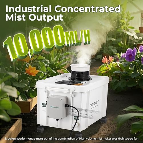 Miniatura 2 de Mxmoonant Kit de humidificador de bricolaje ultrasónico de 22.0 lbsH, volumen de niebla ajustable  llenado automático de agua  controlador de