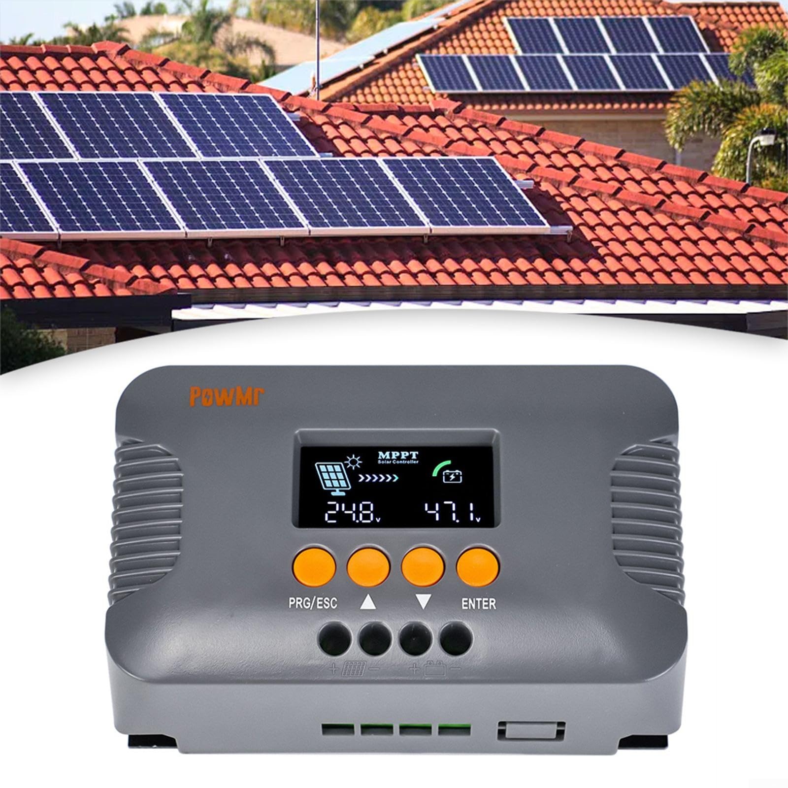MPPT per regolatore solare, 24/36/48/60/72V Step-up MPPT 10A batteria solare regolatore intelligente regolatore di carica