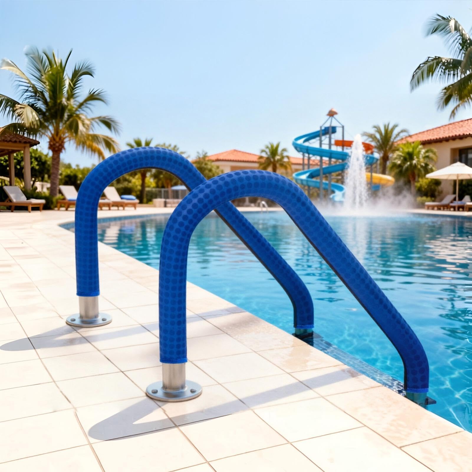 Para Pasamanos De Piscina Goma Seguridad Antideslizante Antiquemaduras