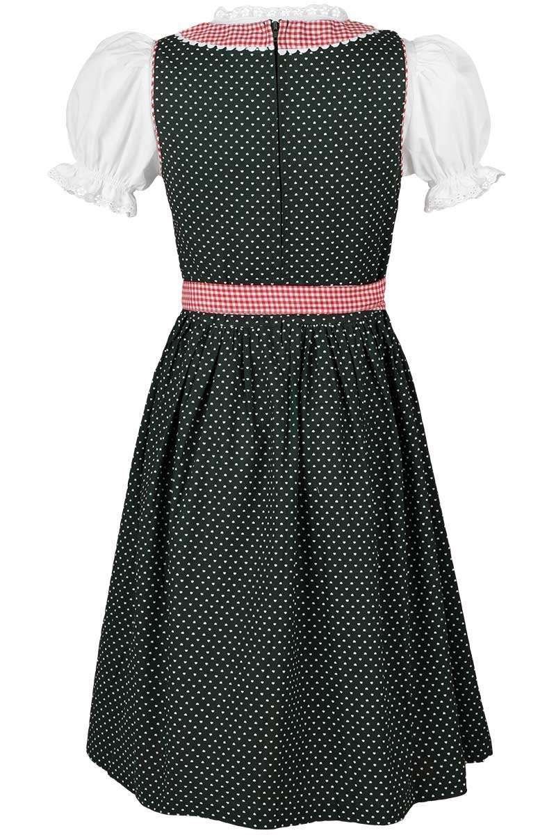 Niña Isar de niño Dirndl verde con traje regional Blusa, Verde, 80