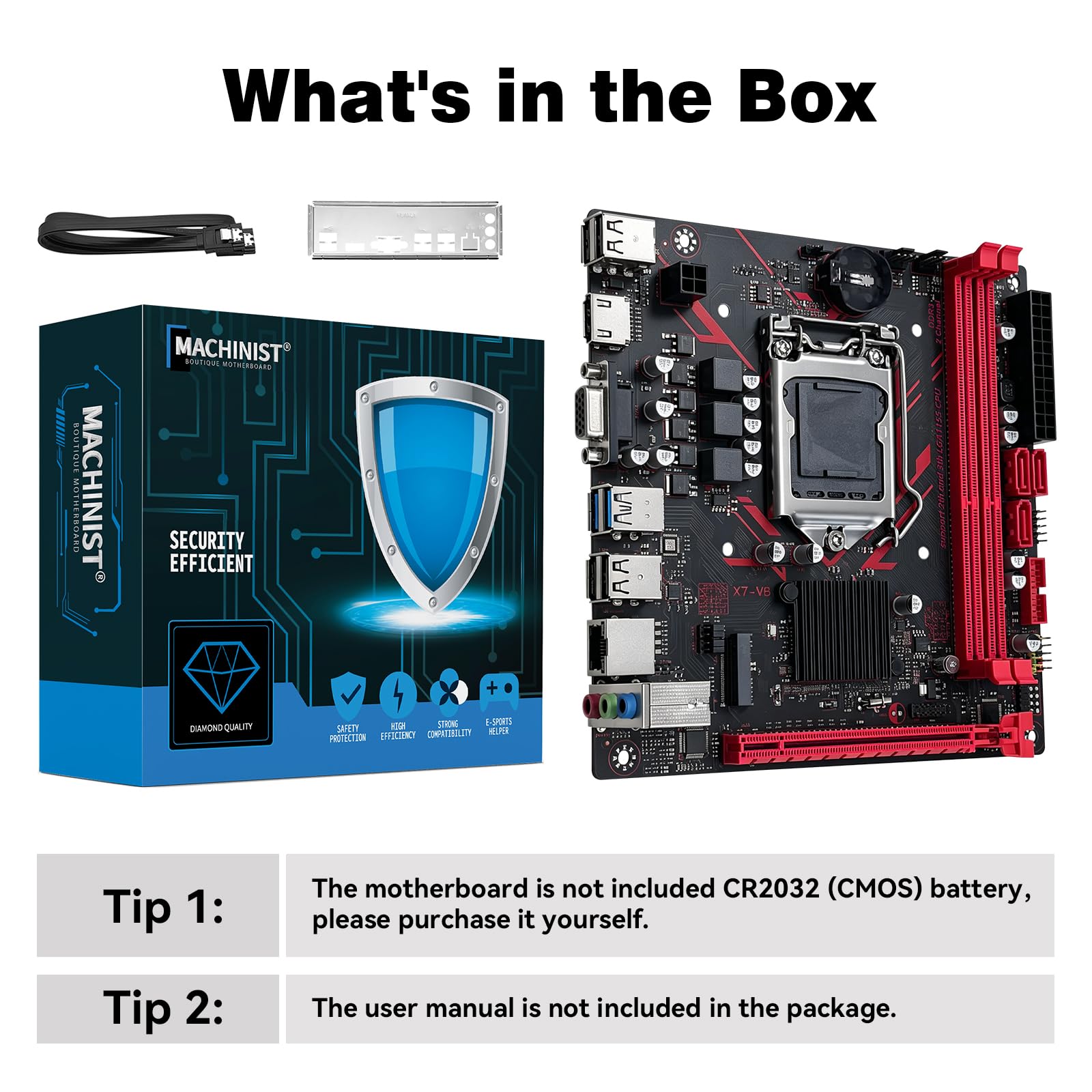 MACHINIST Placa base B75 LGA 1155, compatible con procesadores Intel de 2ª/3ª generación Core i3, i5, i7/Xeon E3 12xx, ranuras (DDR3, NVME/NGFF M.2, SATA 6Gb/s, USB 3.0, Gigabit LAN) PC PC Gaming