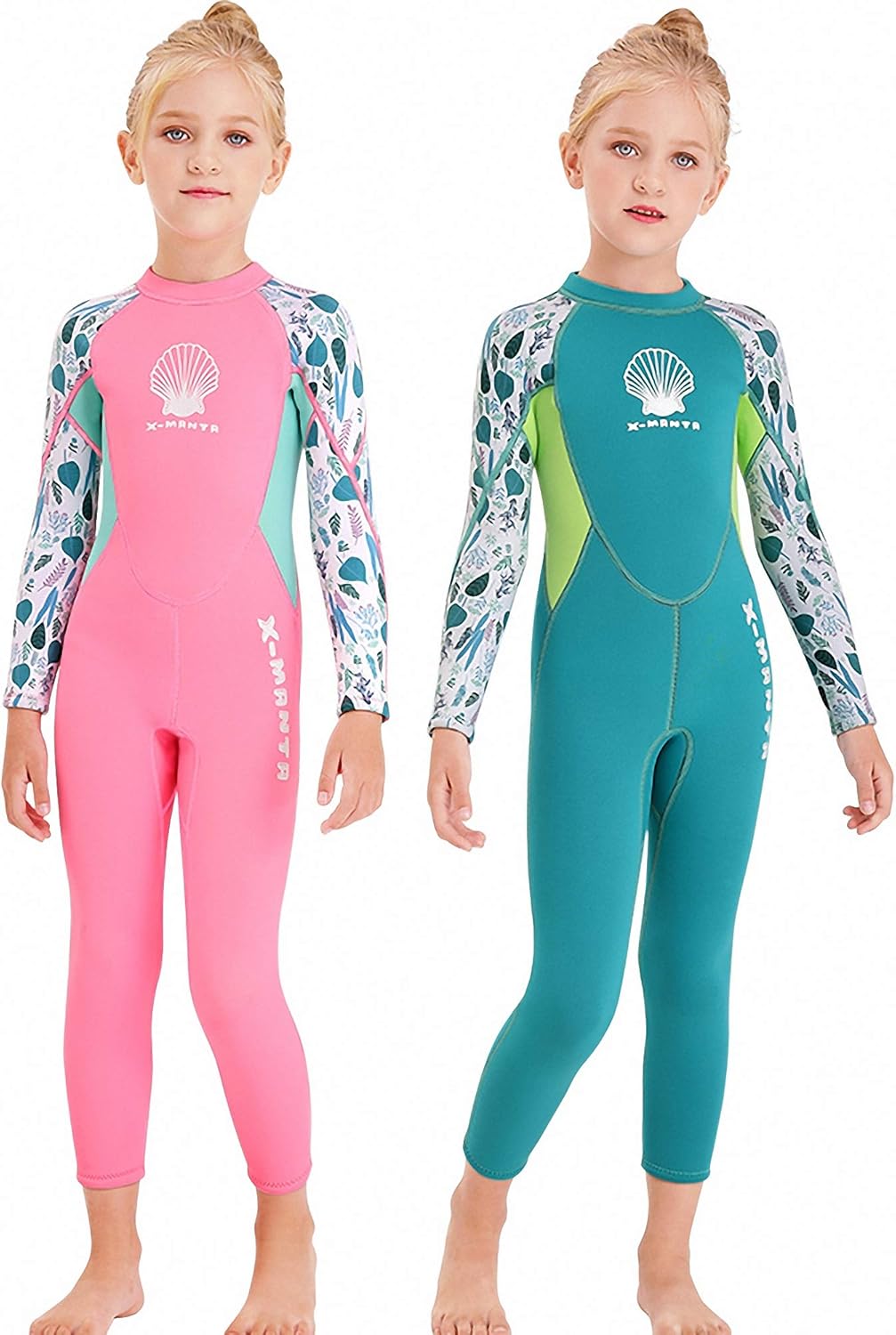 MWTA Wetsuit for Kids Boys Girls 2.5mm Neoprene Thermal Swimsuit Fullsuit Wet Suits Long Sleeve for Toddler Child Junior Youth Swimming, Diving, Surfing