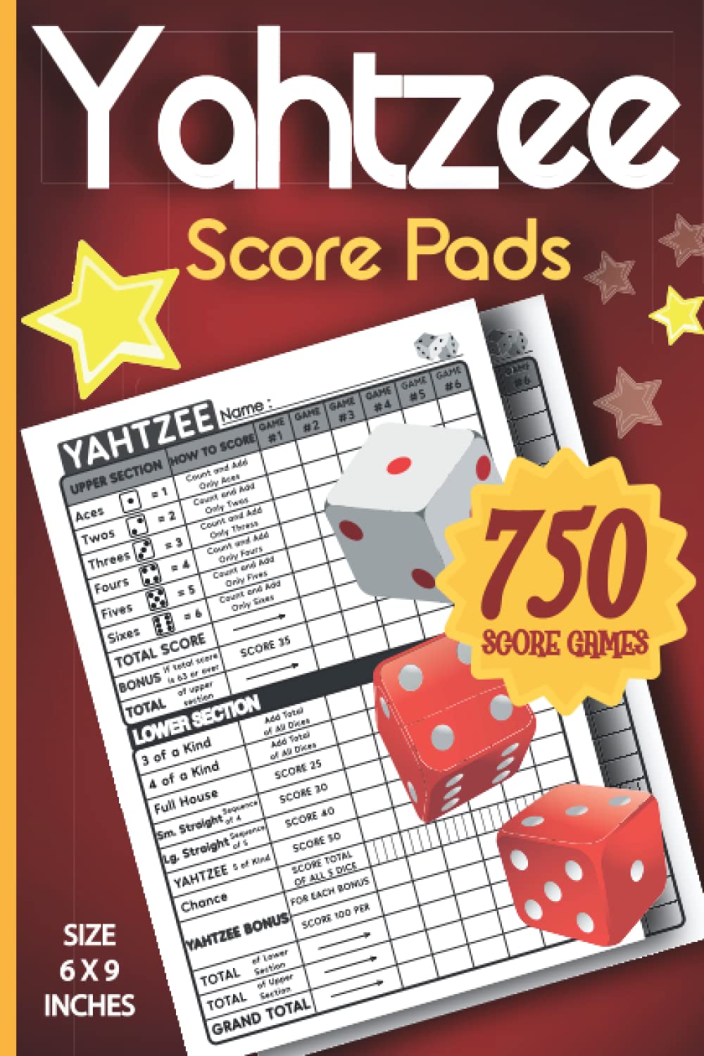 Buy Yahtzee Score Pads 130 Score Sheets For Scorekeeping Yahtzee