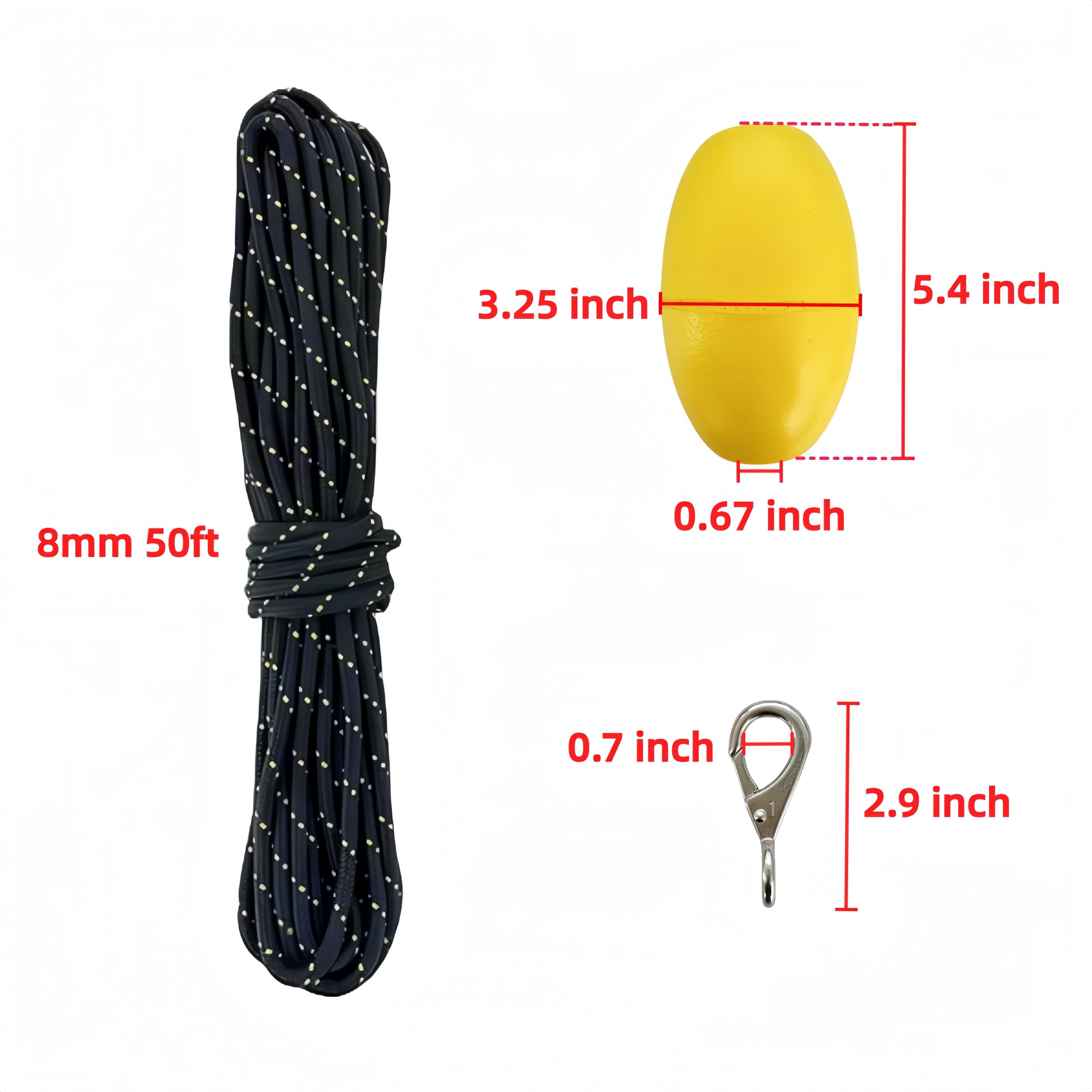 XIALUO Kit di ancoraggio a fungo marino, 5,4 kg, blu, rivestito in PE, accessori per kayak da pesca, canoa, jet ski, SUP paddle board e piccole barche